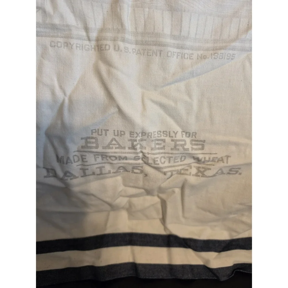 Morten Milling Company Apron Made From‎ A Flour Sack & Embroidered Dallas, Texas